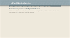 Desktop Screenshot of algeriemesracines.com